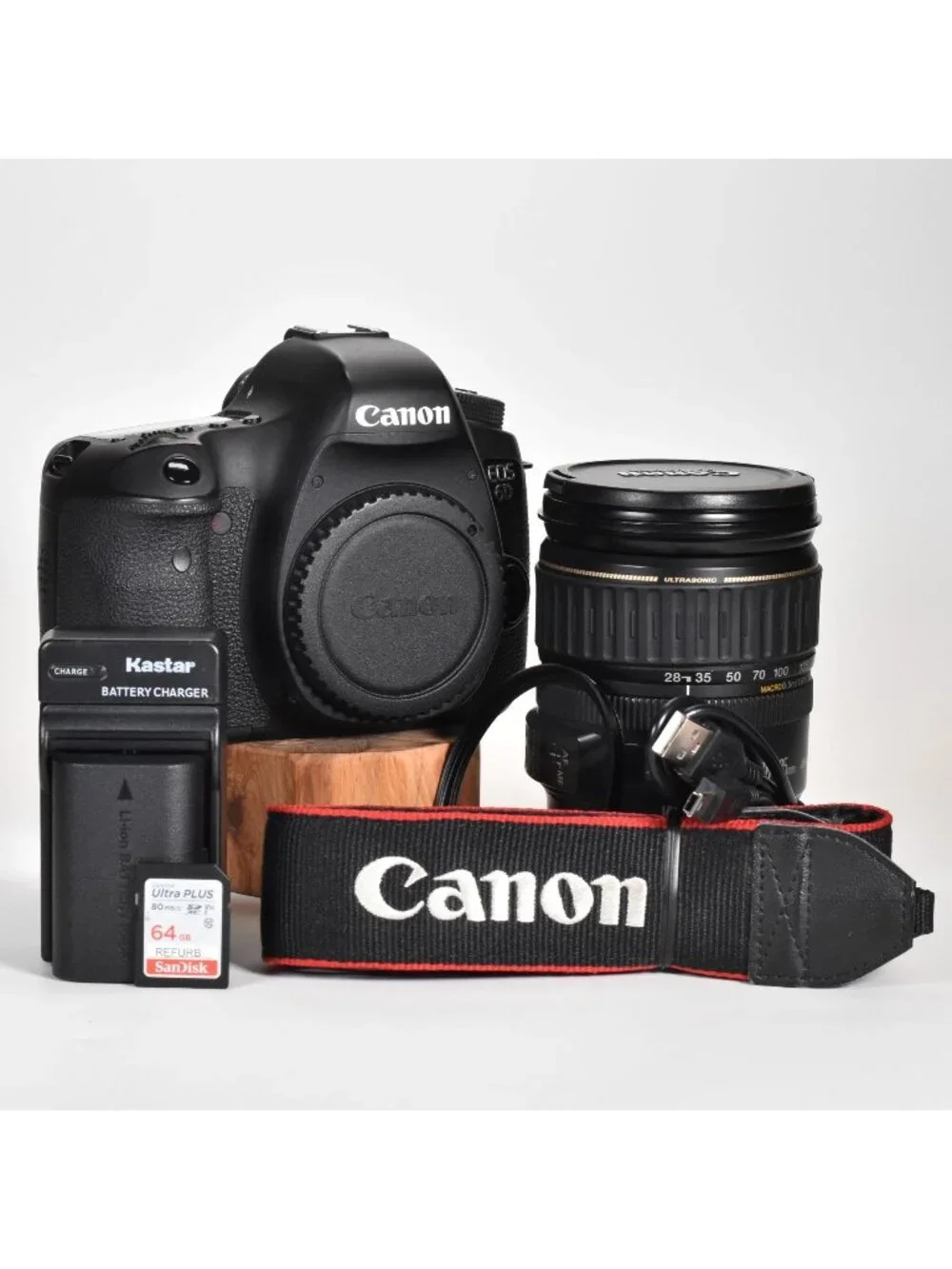 Canon EOS 6D DSLR Camera 20.2MP Canon 28-135mm Lens Full Frame WiFi GPS 64GB SD